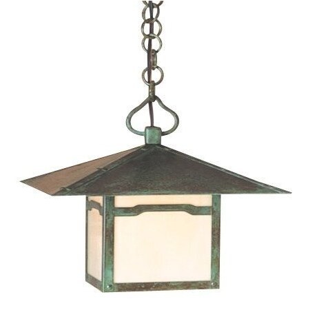 Arroyo Craftsman 12" Monterey Pendant Without Overlay (Empty), Slate, Frosted Glass MH-12EF-S